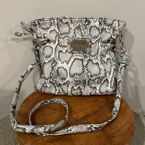 Nicole Miller snakeskin purse